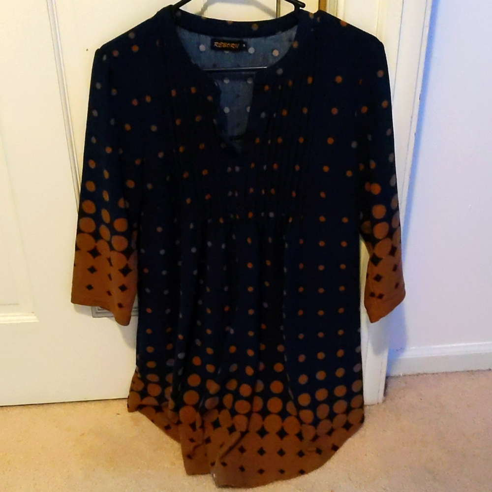 Women's polka dot tunic
